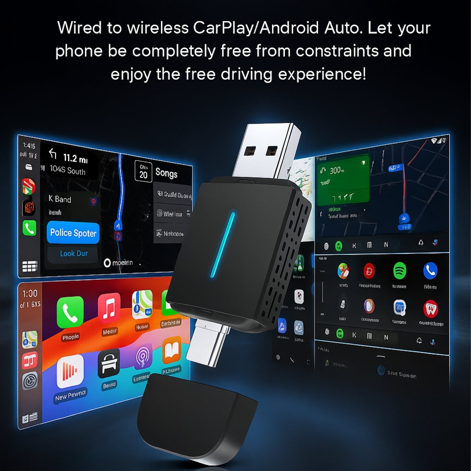 CarPlayBoss Wireless Adapter V1 (2025 Model) - Car Play Boss